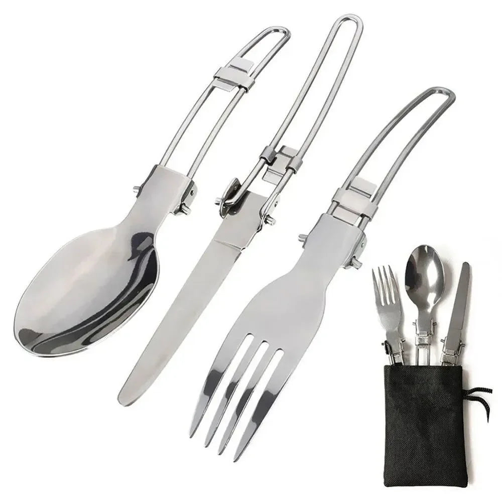 9-Piece Portable Camping Cookware Set - Lightweight Aluminum Pots, Mini Stove & Utensils for Outdoor Cooking, Hiking & Picnics - Trekker Essentials