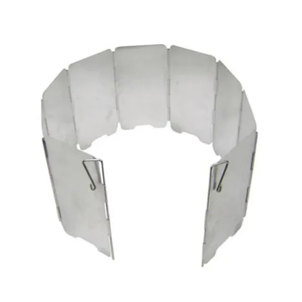 9 Plates Foldable Gas Stove Windshield - Outdoor Camping Windproof Screen for Cooking Burner - Trekker Essentials