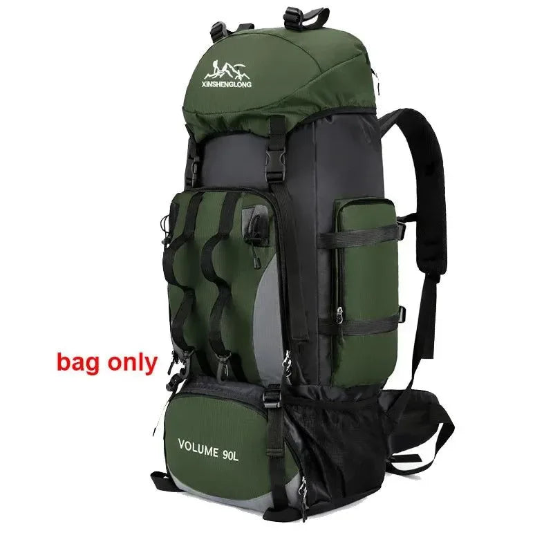 90l large hiking mountaineering backpack 90L Waterproof Hiking Camping Backpack