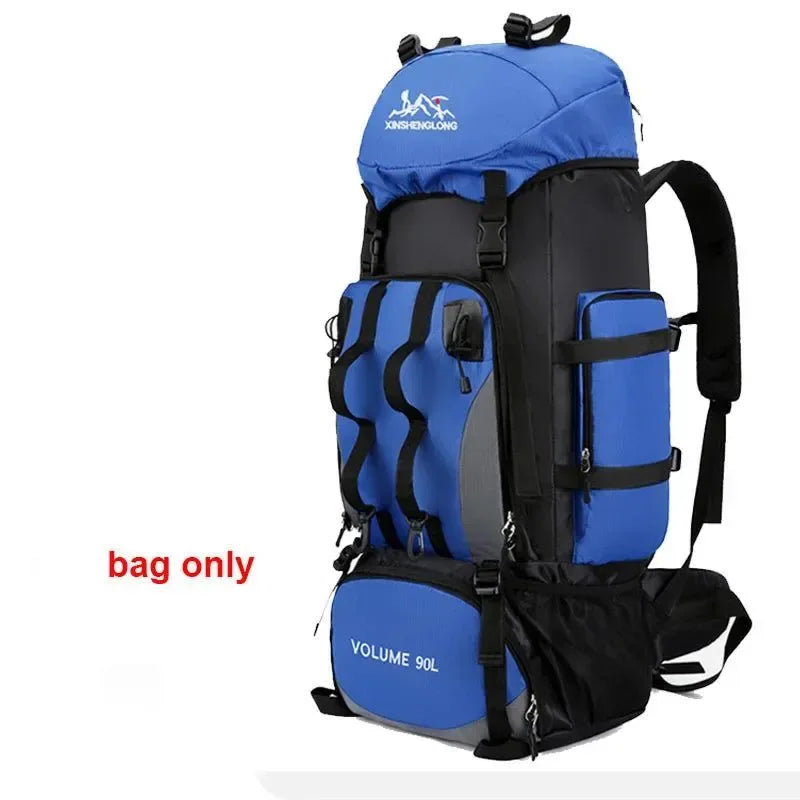 90L Waterproof Hiking Camping Backpack - Large Capacity Trekking Rucksack for Travel and Outdoor Sports 90L Waterproof Hiking Camping Backpack - Large Capacity Trekking Rucksack for Travel and Outdoor Sports