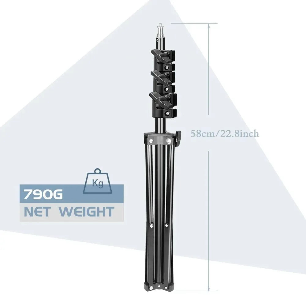 Adjustable 37-190cm Carbon Fiber Tripod Stand with 1/4" Screw for Photo/Video - Trekker Essentials