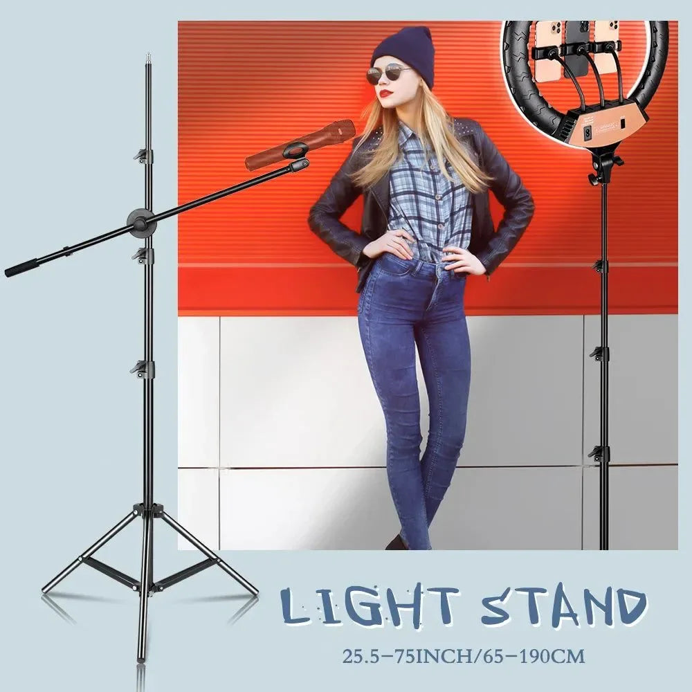 Adjustable 37-190cm Carbon Fiber Tripod Stand with 1/4" Screw for Photo/Video - Trekker Essentials