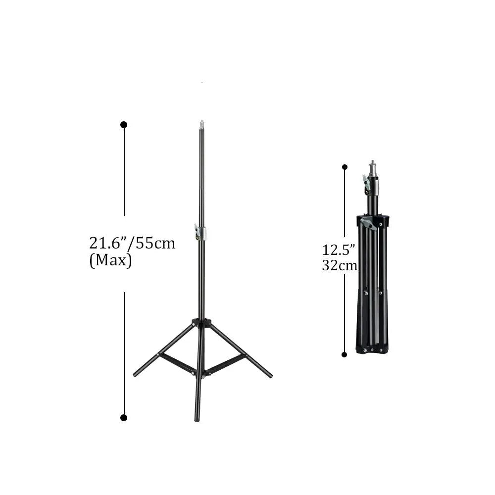 Adjustable 37-190cm Carbon Fiber Tripod Stand with 1/4" Screw for Photo/Video - Trekker Essentials
