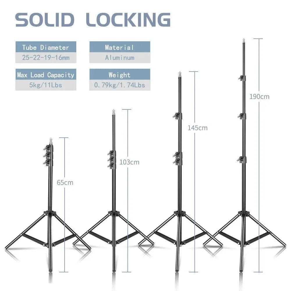Adjustable 37-190cm Carbon Fiber Tripod Stand with 1/4" Screw for Photo/Video - Trekker Essentials