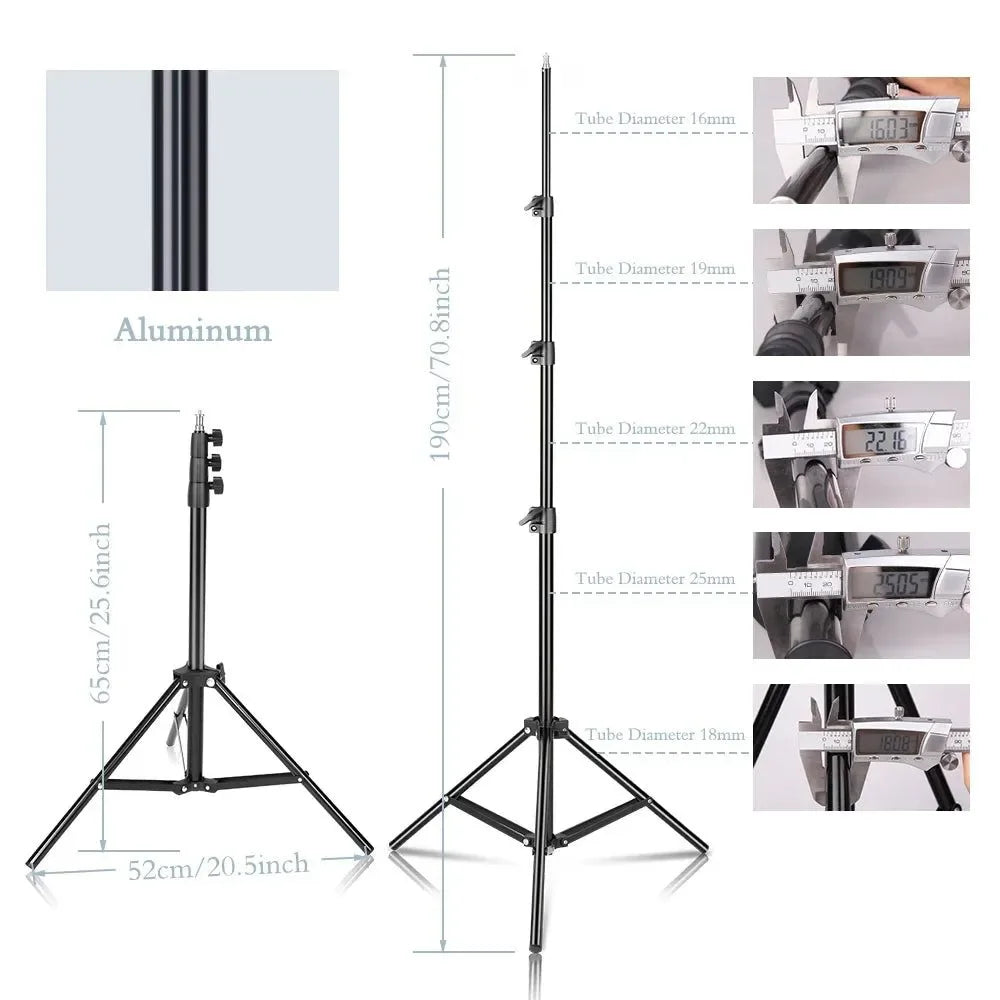 Adjustable 37-190cm Carbon Fiber Tripod Stand with 1/4" Screw for Photo/Video - Trekker Essentials