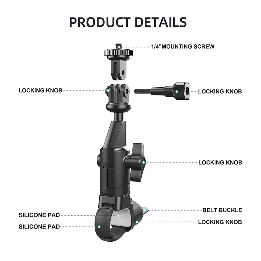 Adjustable Bike Handlebar Mount for Action Cameras & Smartphones - Trekker Essentials