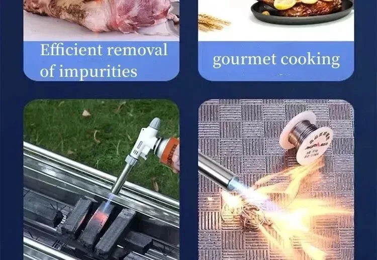 Adjustable Butane Flame Gun for Camping, Baking, BBQ, and Crafts - Trekker Essentials