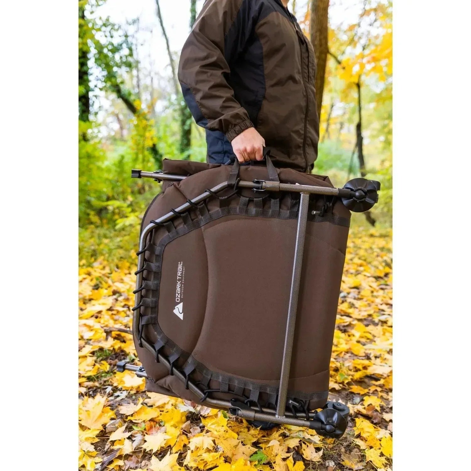 Adjustable Camo Camping Cot – North Fork Folding Cot, 77.9"L x 31"W, Portable for Outdoor Use - Trekker Essentials