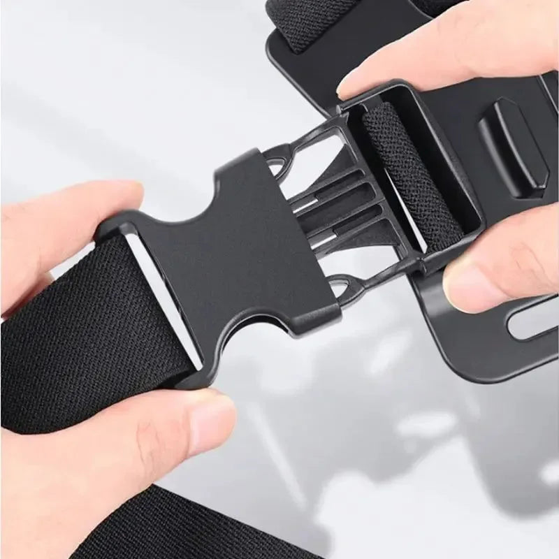 Adjustable Chest Strap Mount for Action Cameras – Compatible with GoPro, Insta360, DJI, SJCAM & More - Trekker Essentials
