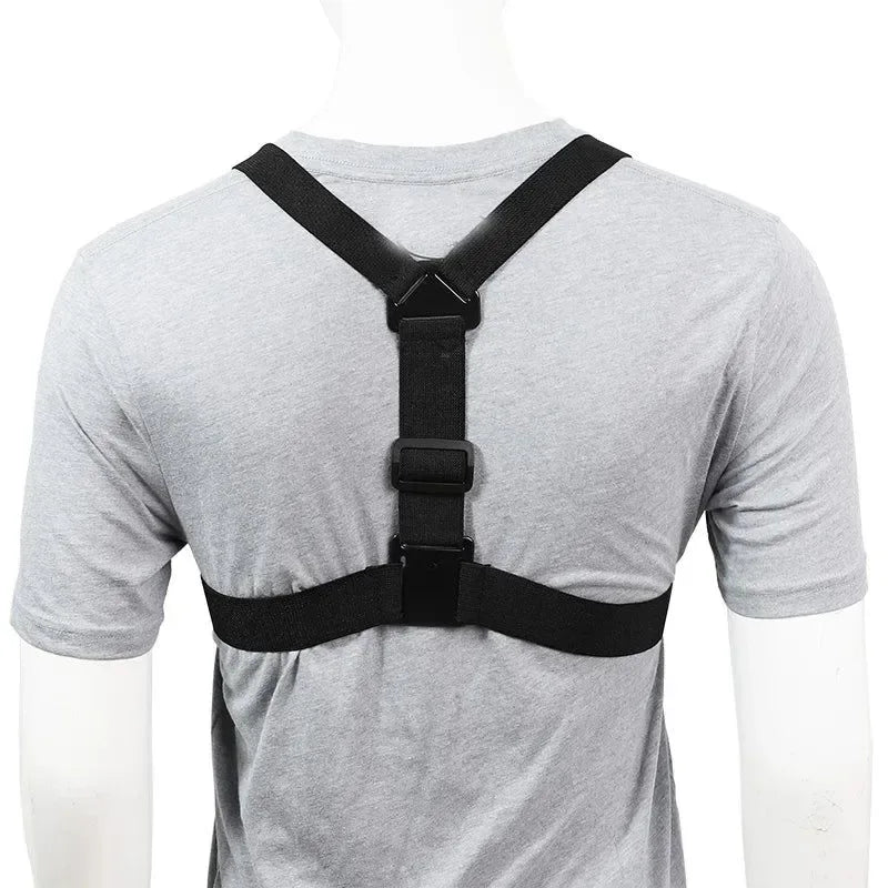 Adjustable Chest Strap Mount for Action Cameras – Compatible with GoPro, Insta360, DJI, SJCAM & More - Trekker Essentials