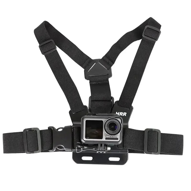 Adjustable Chest Strap Mount for Action Cameras – Compatible with GoPro, Insta360, DJI, SJCAM & More - Trekker Essentials