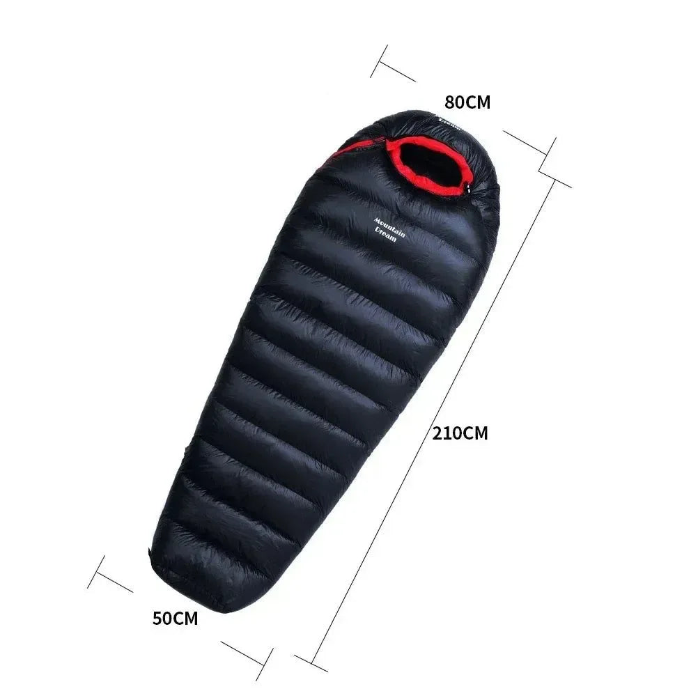 Adult Mummy Sleeping Bag - Thicken Warm Duck Down Ultralight Sleeping Bag - Trekker Essentials