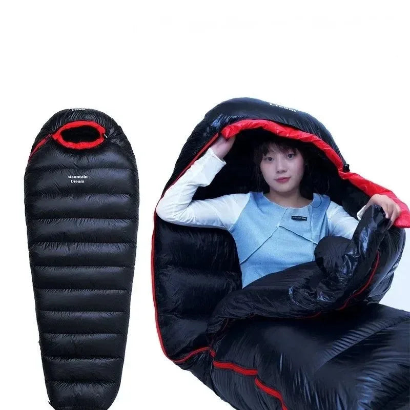 Adult Mummy Sleeping Bag - Thicken Warm Duck Down Ultralight Sleeping Bag - Trekker Essentials