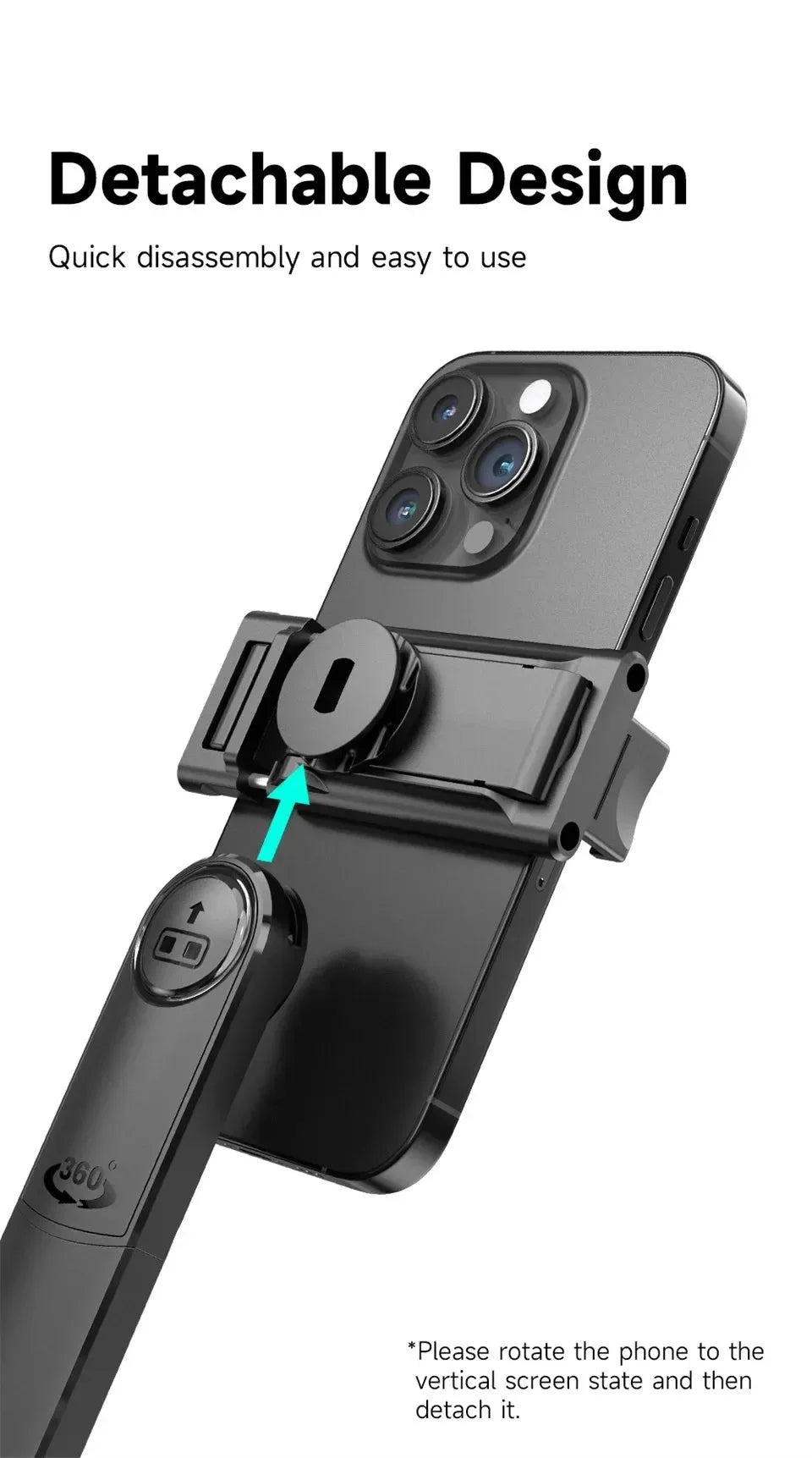 AI Tracking Selfie Stick - 360° Auto-Follow Tripod with Bluetooth Remote - Trekker Essentials