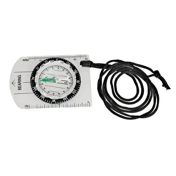 All-In-One Outdoor Hiking Camping Baseplate Compass Map Ruler - Mini Cute Stationery for School Supplies - Trekker Essentials