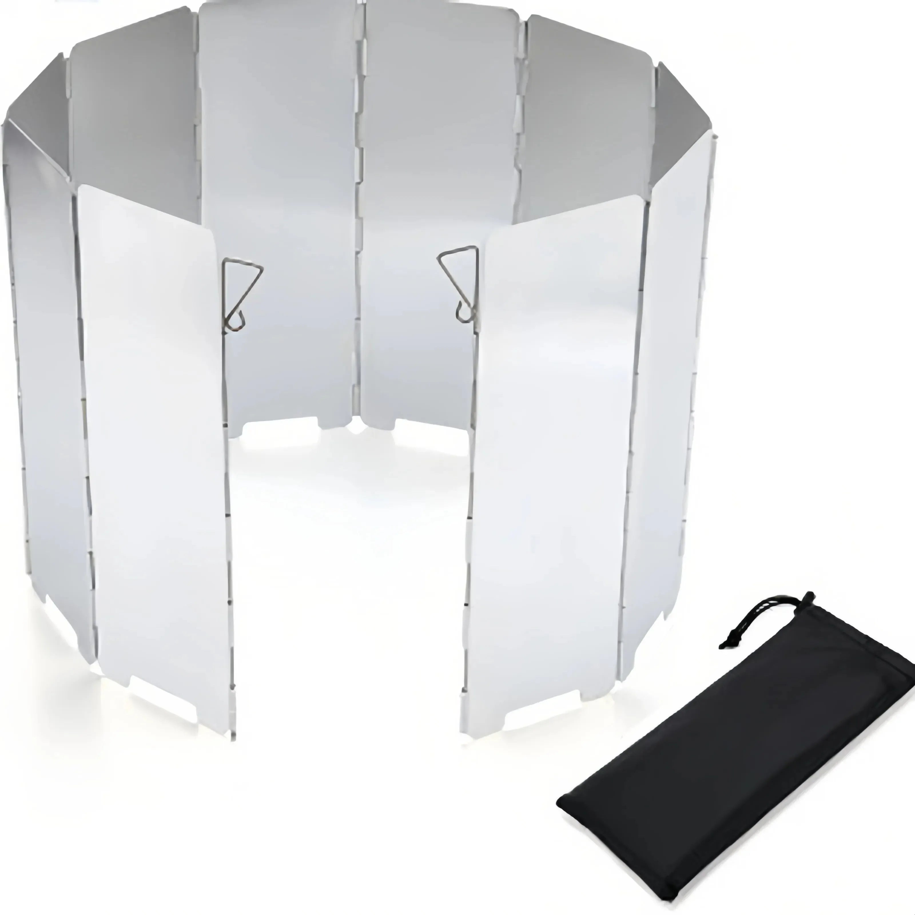 Aluminum Alloy Gas Stove Wind Shield for Outdoor Camping - Trekker Essentials