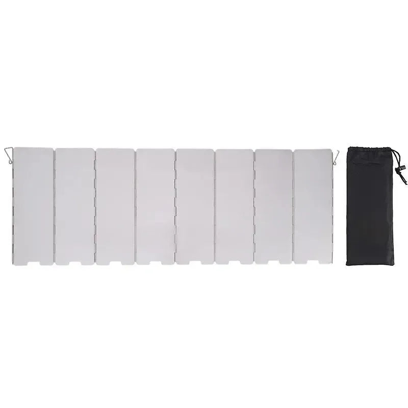 Aluminum Alloy Gas Stove Wind Shield for Outdoor Camping - Trekker Essentials