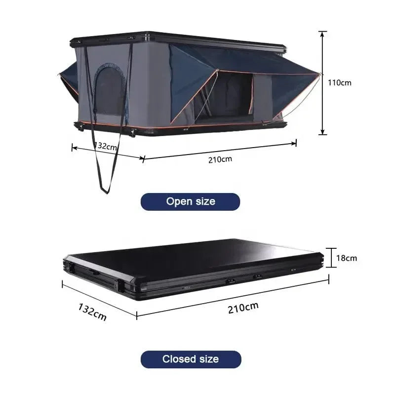 Aluminum Car Roof Top Tent - Spacious, Waterproof, Quick Setup - Trekker Essentials