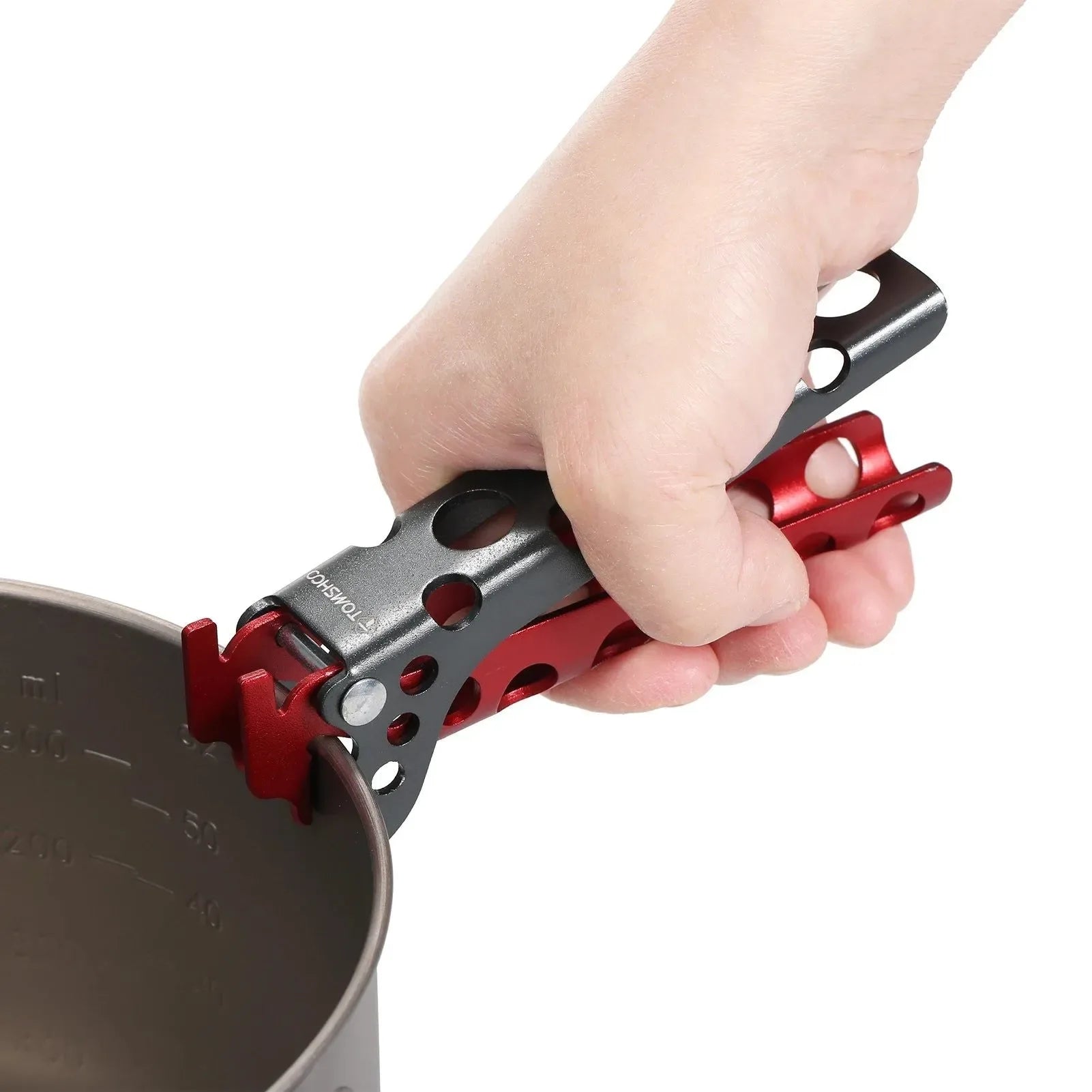 Aluminum Pot Lifter Clamp - Heat Resistant Gripper for Camping Cookware Handling - Trekker Essentials