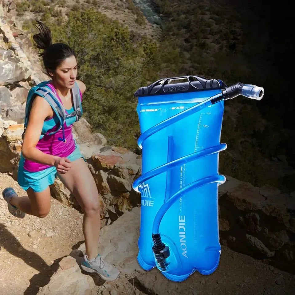 AONIJIE New 2000ML1.5L 2L 3L Outdoor Cycling Running Foldable TPU Water Bag Sport Hydration Bladder for Camping Hiking Climbing - Trekker Essentials