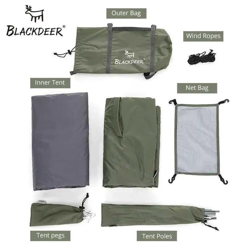 Archeos 2-3 People Backpacking Tent - 4 Season Waterproof Hiking Survival - Trekker Essentials