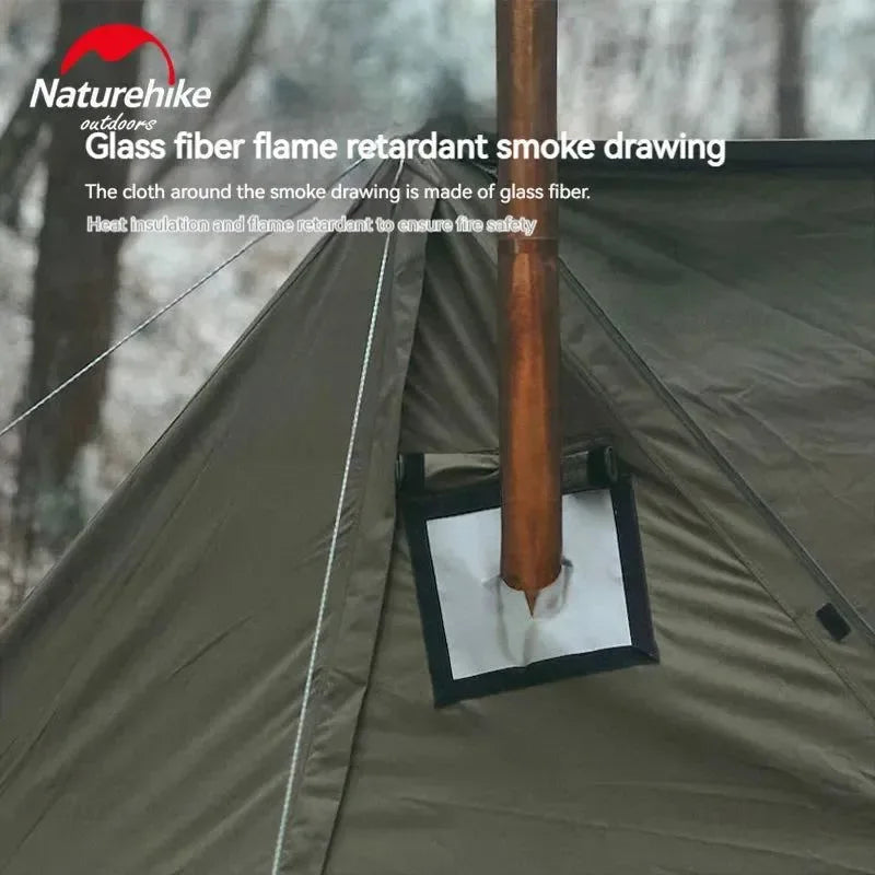 Army Green Single-Person Cotton Ridge Tent – Outdoor Camping, Hiking