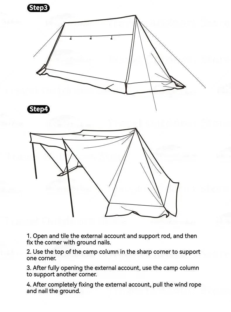 Army Green Single-Person Cotton Ridge Tent – Outdoor Camping, Hiking, Survival Shelter with Large Space & Chimney Ventilation (5.8kg) - Trekker Essentials
