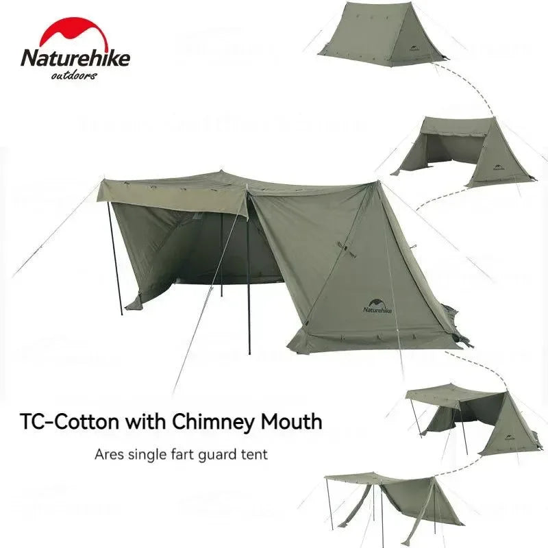 cotton ridge tent Army Green Single-Person Cotton Ridge Tent – Outdoor Camping, Hiking, – Trekker Essentials