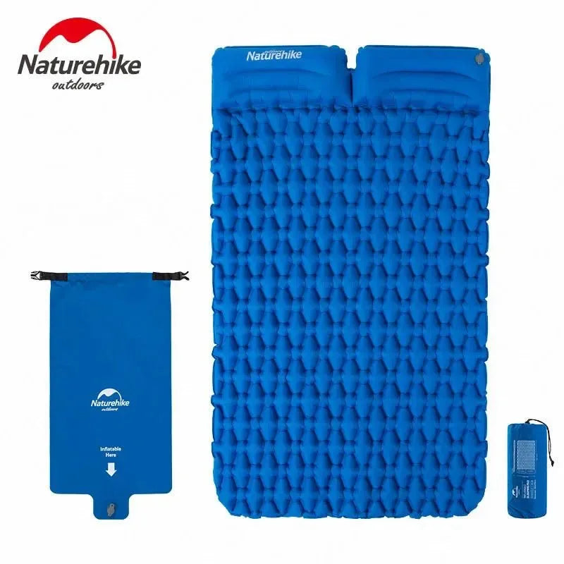 Authentic Naturehike Backpacking Sleeping Pad - Durable Inflatable Camping Mat with Insulation and Carrying Bag - Trekker Essentials