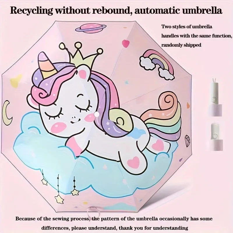 Automatic Dinosaur, Astronaut, Unicorn Umbrella – Windproof and Reflective for Kids - Trekker Essentials