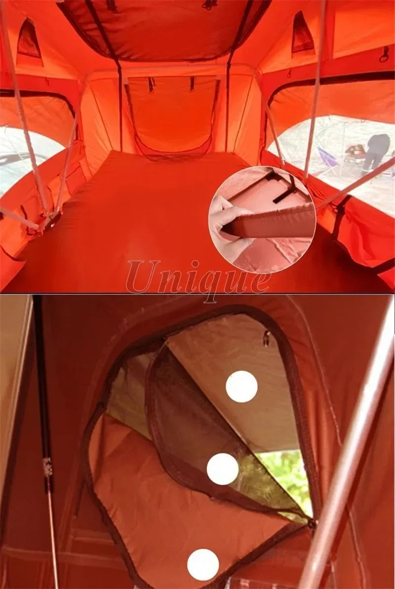 Automatic Opening Roof Top Tent - 4-Person Soft Shell SUV Camping Tent with 3000mm Waterproof Rating - Trekker Essentials