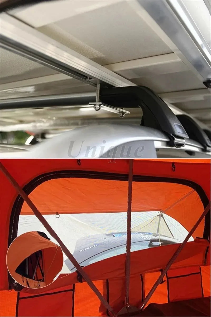 Automatic Opening Roof Top Tent - 4-Person Soft Shell SUV Camping Tent with 3000mm Waterproof Rating - Trekker Essentials