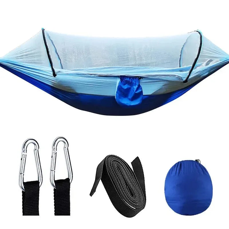 Automatic Quick-opening Mosquito Net Hammock - Outdoor Camping Swing Chair - Trekker Essentials