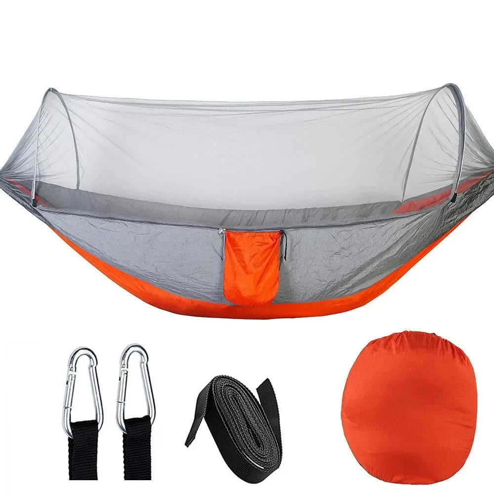 Automatic Quick-opening Mosquito Net Hammock - Outdoor Camping Swing Chair - Trekker Essentials