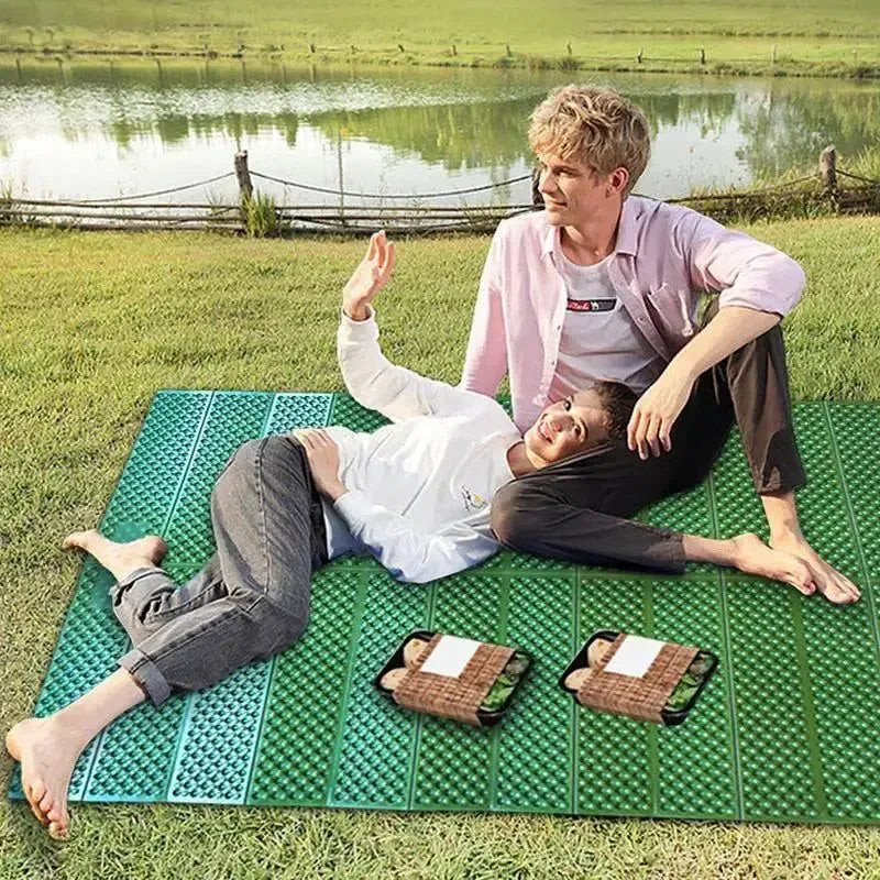 Backpacking Sleeping Pad - Insulated, Waterproof Tent Floor Mat for Camping, Napping, and Picnics - Trekker Essentials