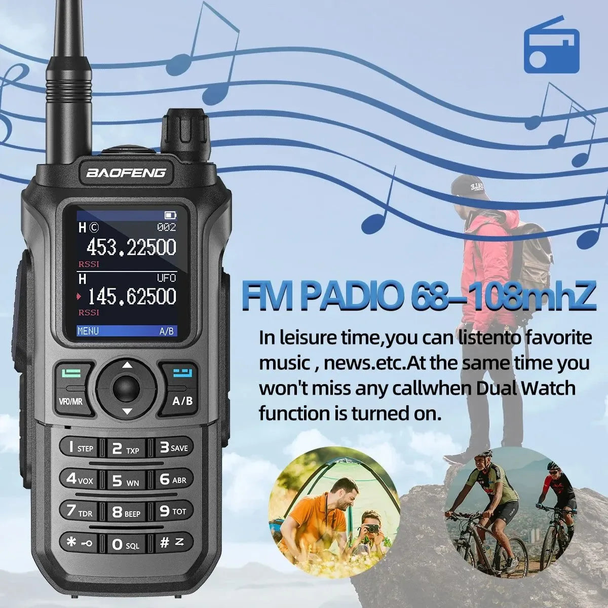 Baofeng UV-21 PRO V2 Walkie Talkie - 16 KM Long Range, TYPE-C Two Way Radio - Trekker Essentials