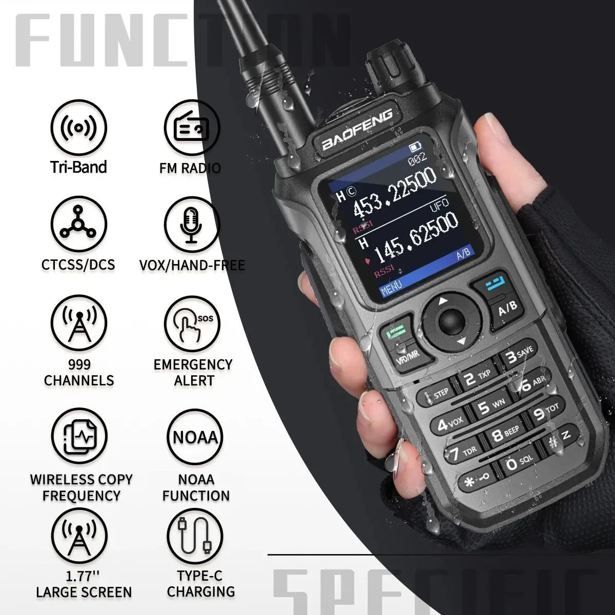 Baofeng UV-21 Pro Walkie Talkie – Long-Range, Waterproof & Multi-Frequency - Trekker Essentials