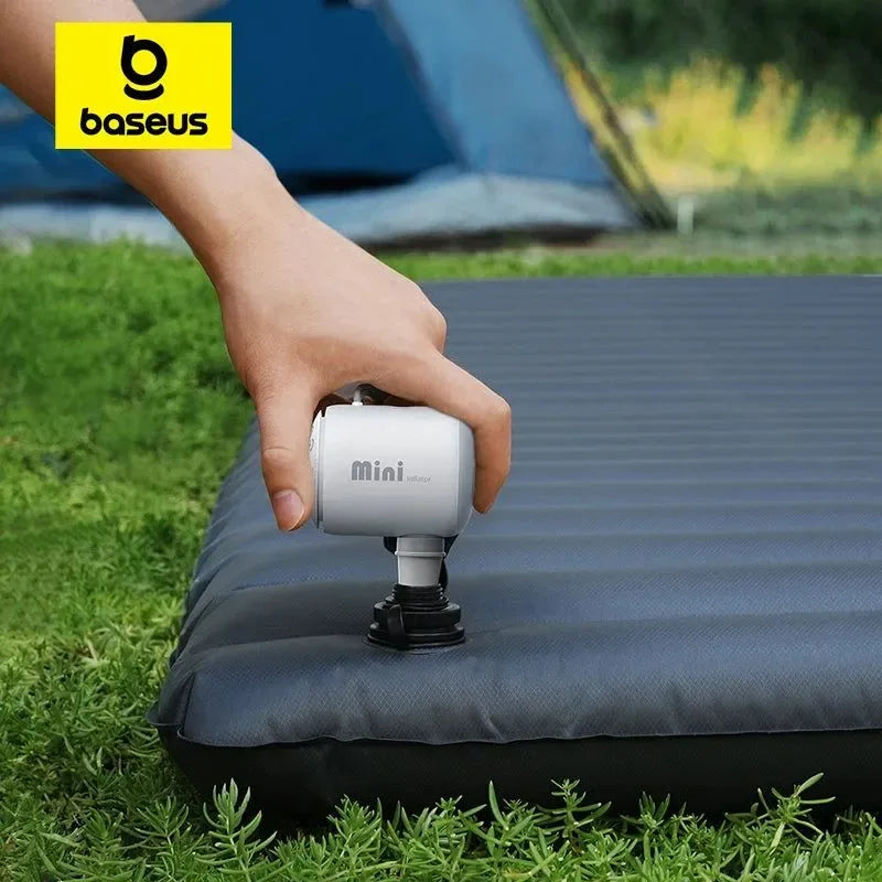 Baseus Portable Electric Air Compressor – Inflate and Deflate for Air Mattresses, Pool Floats, and Camping Gear - Trekker Essentials