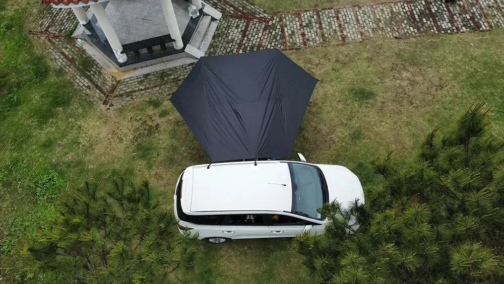 Bat-Shaped Car Side Awning – Waterproof 2x3m UV-Blocking Shelter for SUV/Van - Trekker Essentials
