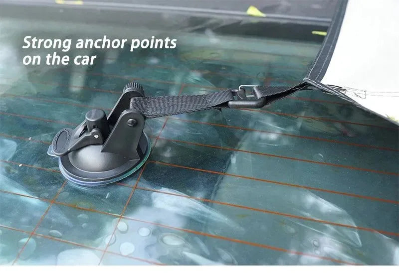 Bat-Shaped Car Side Awning – Waterproof 2x3m UV-Blocking Shelter for SUV/Van - Trekker Essentials