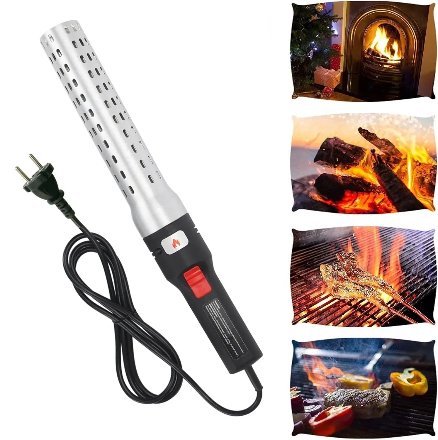 BBQ Starter Charcoal Lighter - Electric Firelighter for Kamado Barbecue Grill | Quickly Ignite BBQ Smoker Grill - Trekker Essentials