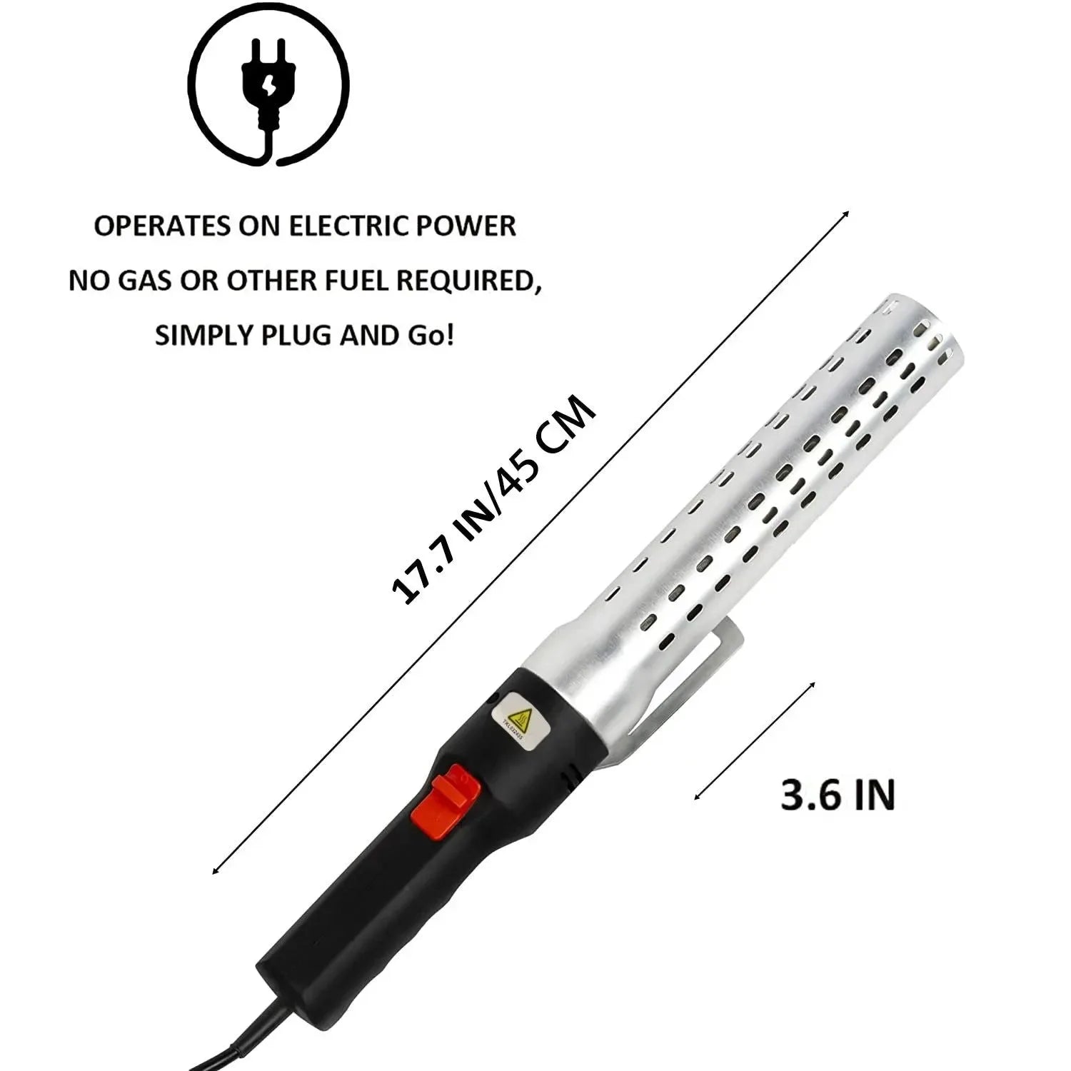 BBQ Starter Charcoal Lighter - Electric Firelighter for Kamado Barbecue Grill | Quickly Ignite BBQ Smoker Grill - Trekker Essentials