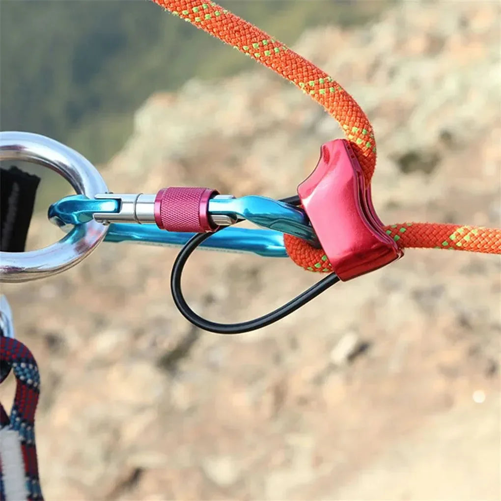 Belay and Rappel Device - Versatile Descender Gear for Caving, Aerial Work, and Hauling - Trekker Essentials