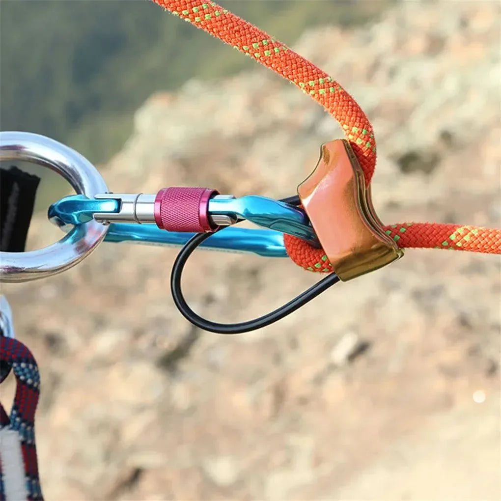Belay and Rappel Device - Versatile Descender Gear for Caving, Aerial Work, and Hauling - Trekker Essentials