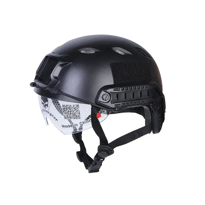 BJ Type FAST Helmet with Tactical Goggles – Ideal for Airsoft, Hunting, and Outdoor Activities - Trekker Essentials