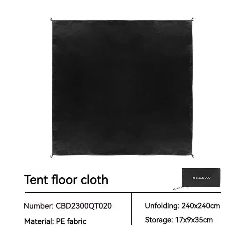 BLACKDOG Automatic Tent with Black Coating, Two Doors, Four Windows - Camping Outdoor Sunscreen Waterproof Quick Opening Tent - Trekker Essentials