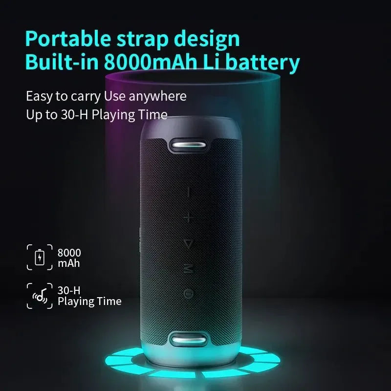 Bluetooth Speaker with 60W Output Power and Class D Amplifier - Excellent Bass Performance for Camping - Trekker Essentials