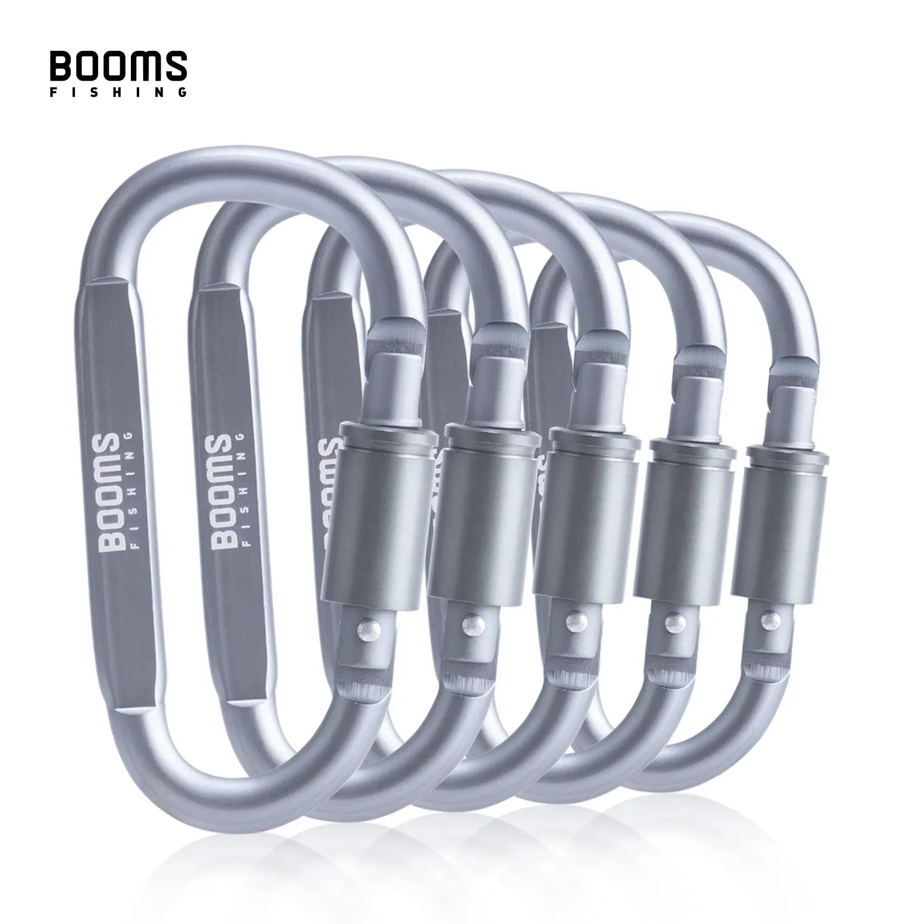 Booms Fishing Survival D-Ring Carabiner Clip - Secure and Versatile Outdoor Equipment - Trekker Essentials