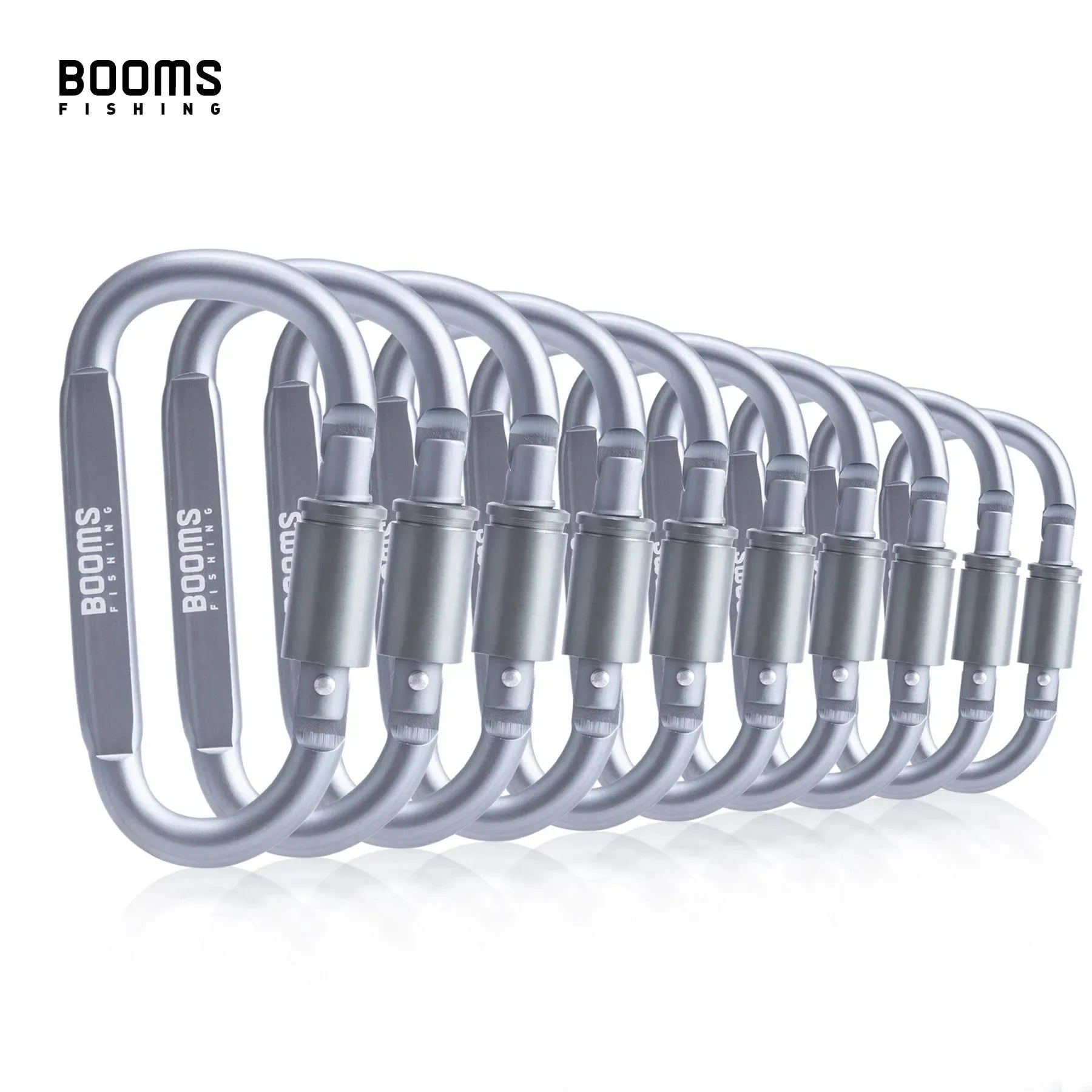 Booms Fishing Survival D-Ring Carabiner Clip - Secure and Versatile Outdoor Equipment - Trekker Essentials