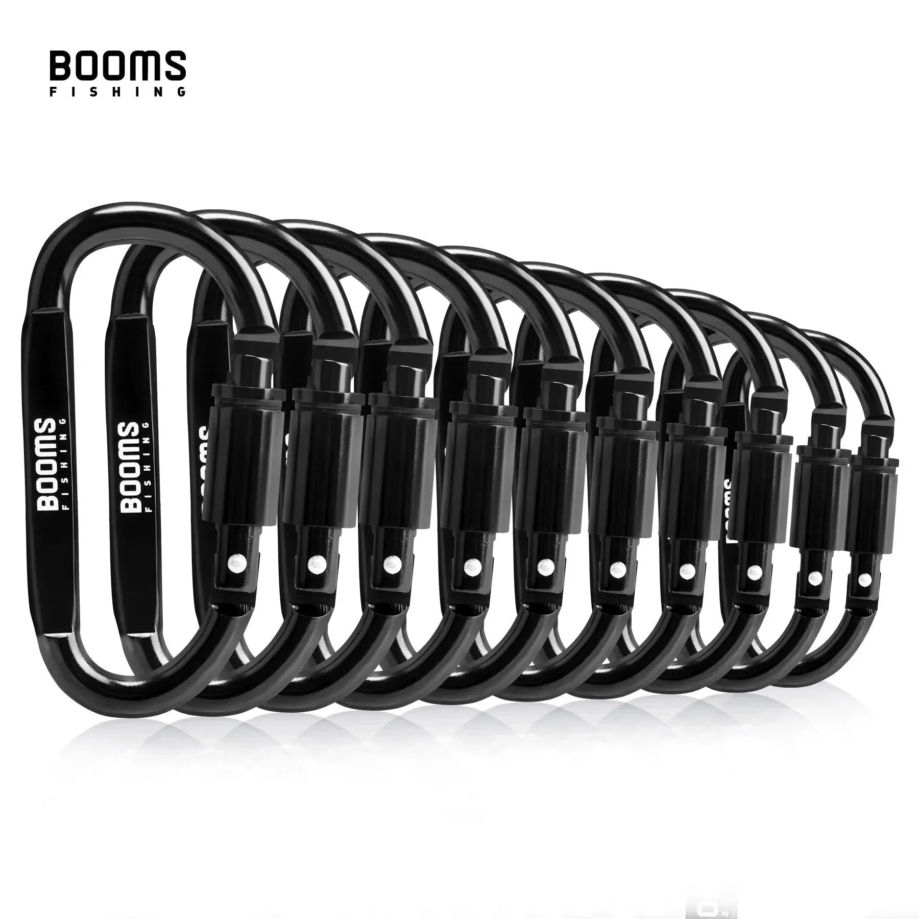Booms Fishing Survival D-Ring Carabiner Clip - Secure and Versatile Outdoor Equipment - Trekker Essentials